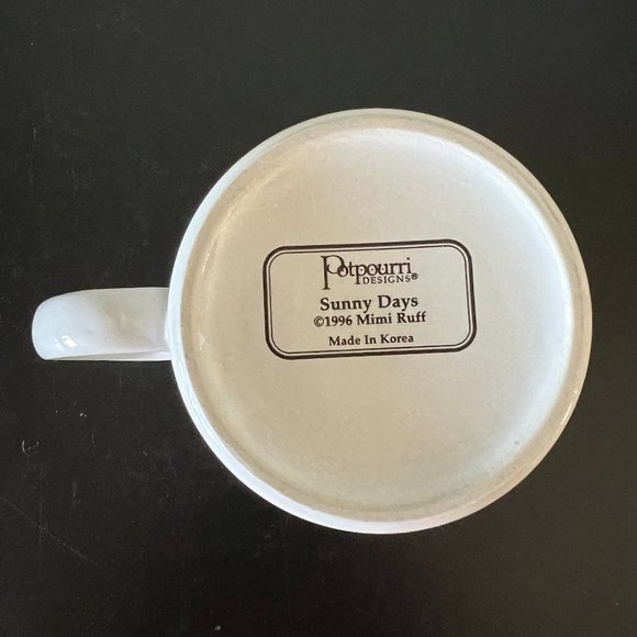 Vintage Potpourri Designs SUNNY DAYS Sunflower Mug ~ Artwork by Mimi Ruff 1996 - Picture 5 of 6